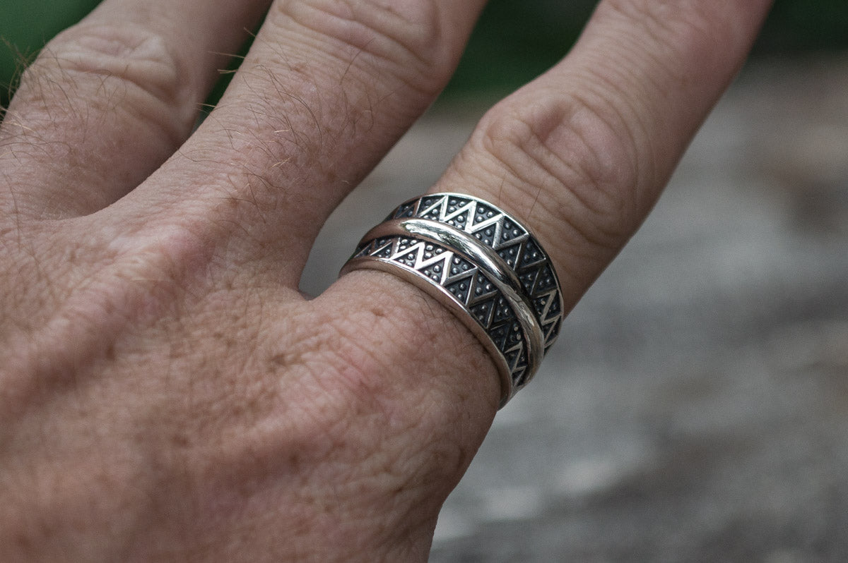 Bague Anneau Viking Sigurd — Argent 925