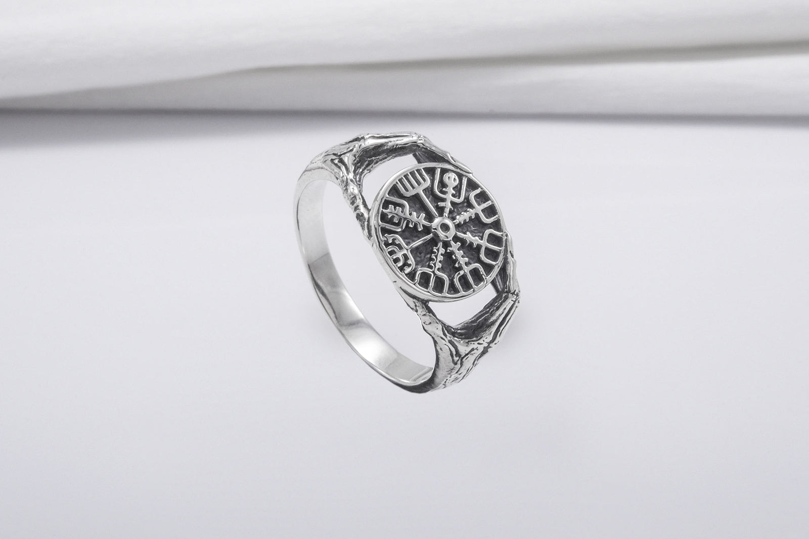 Bague Minimaliste Vegvisir — Argent 925