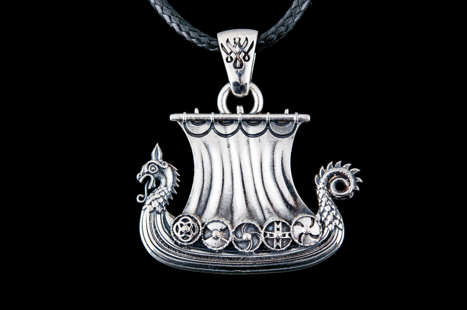 Pendentif Drakkar Bjorn — Argent 925