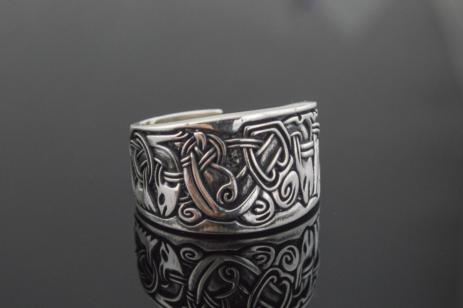Bague Anneau Viking Torvald — Argent 925