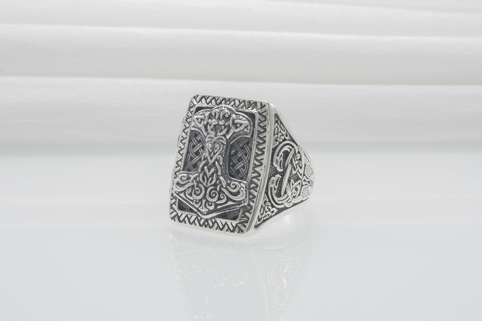 Bague Mjölnir et Chevalière — Argent 925