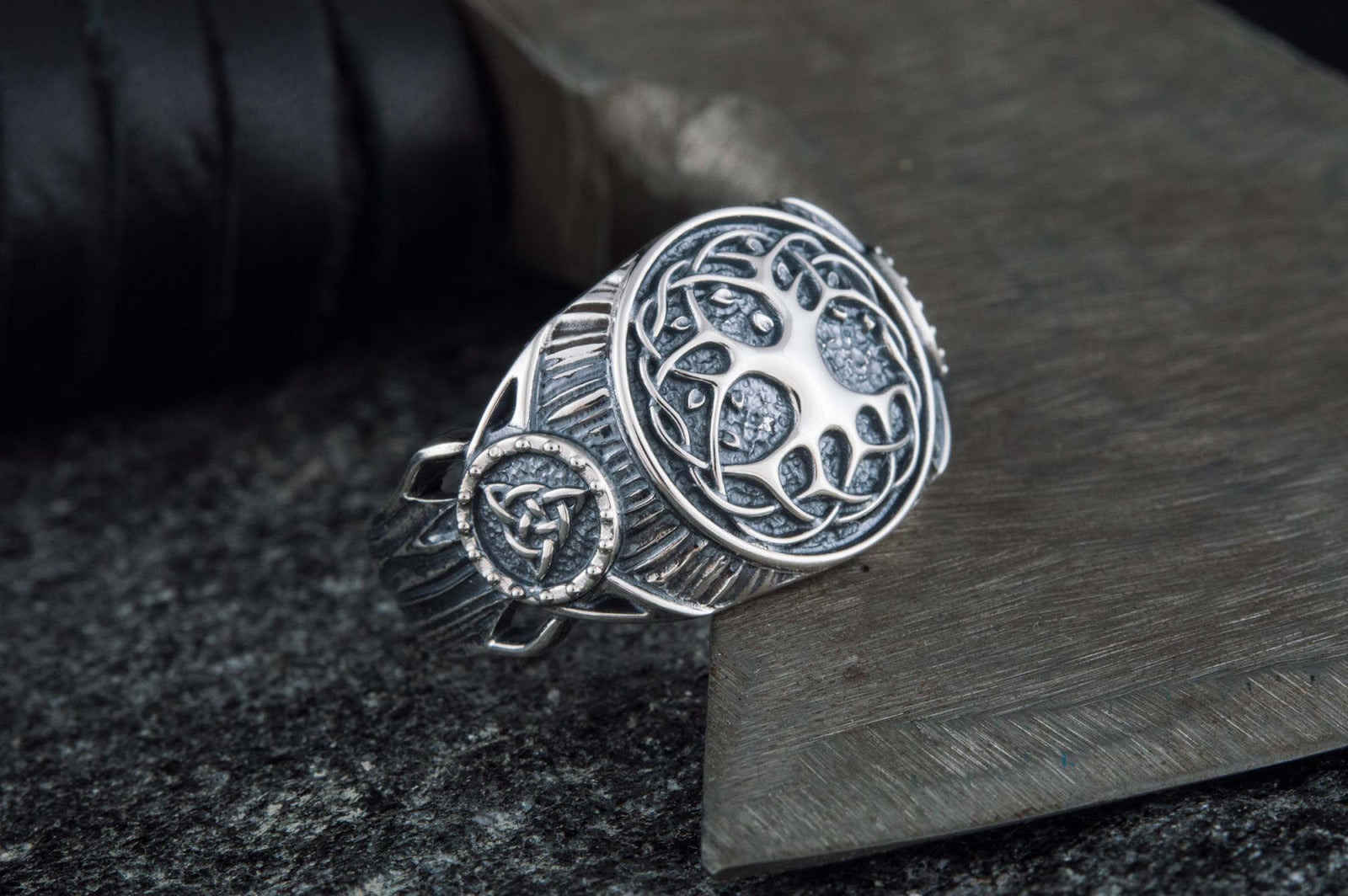 Bague Yggdrasil — Argent 925