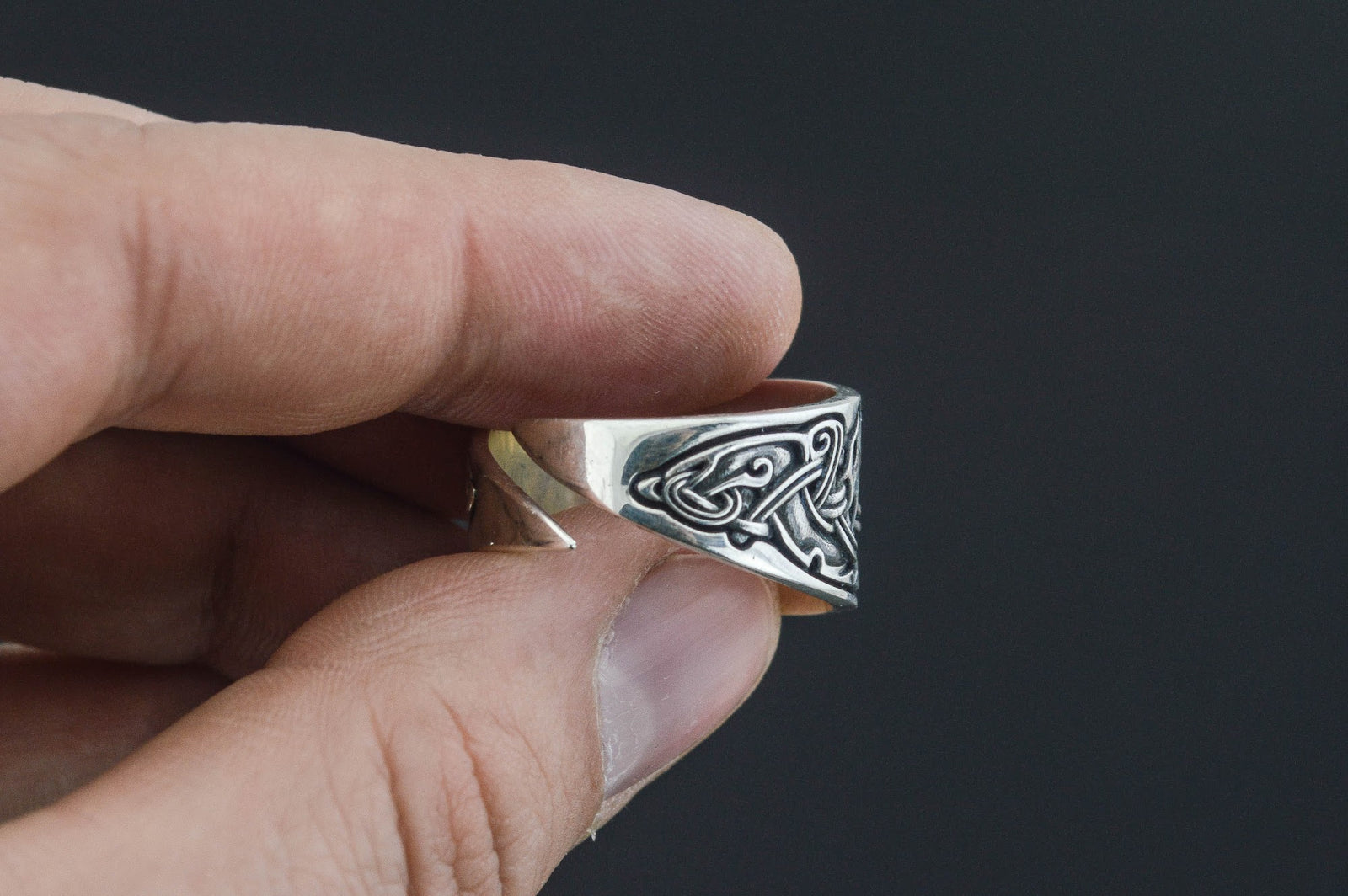 Bague Anneau Viking Torvald — Argent 925