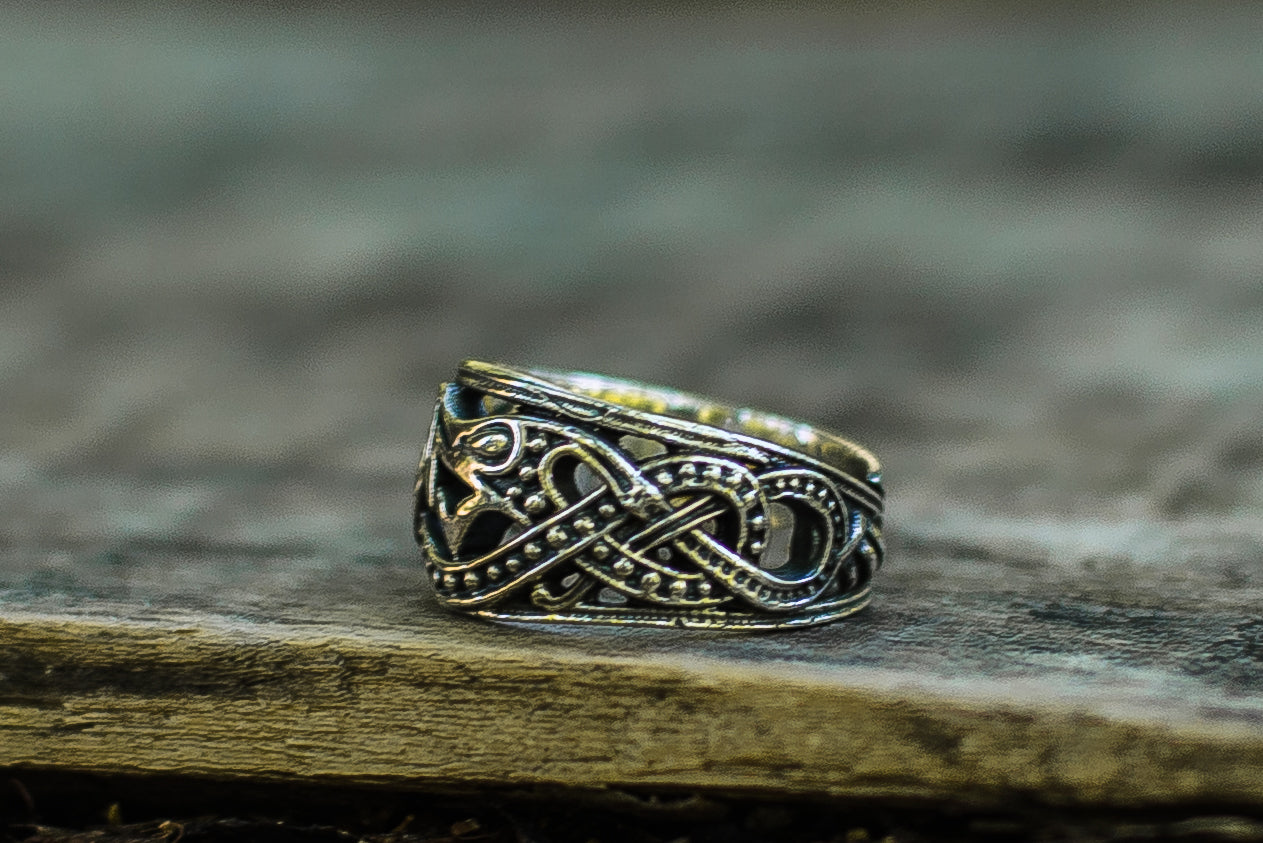 Bague Symboles Vikings Ragnar — Argent 925