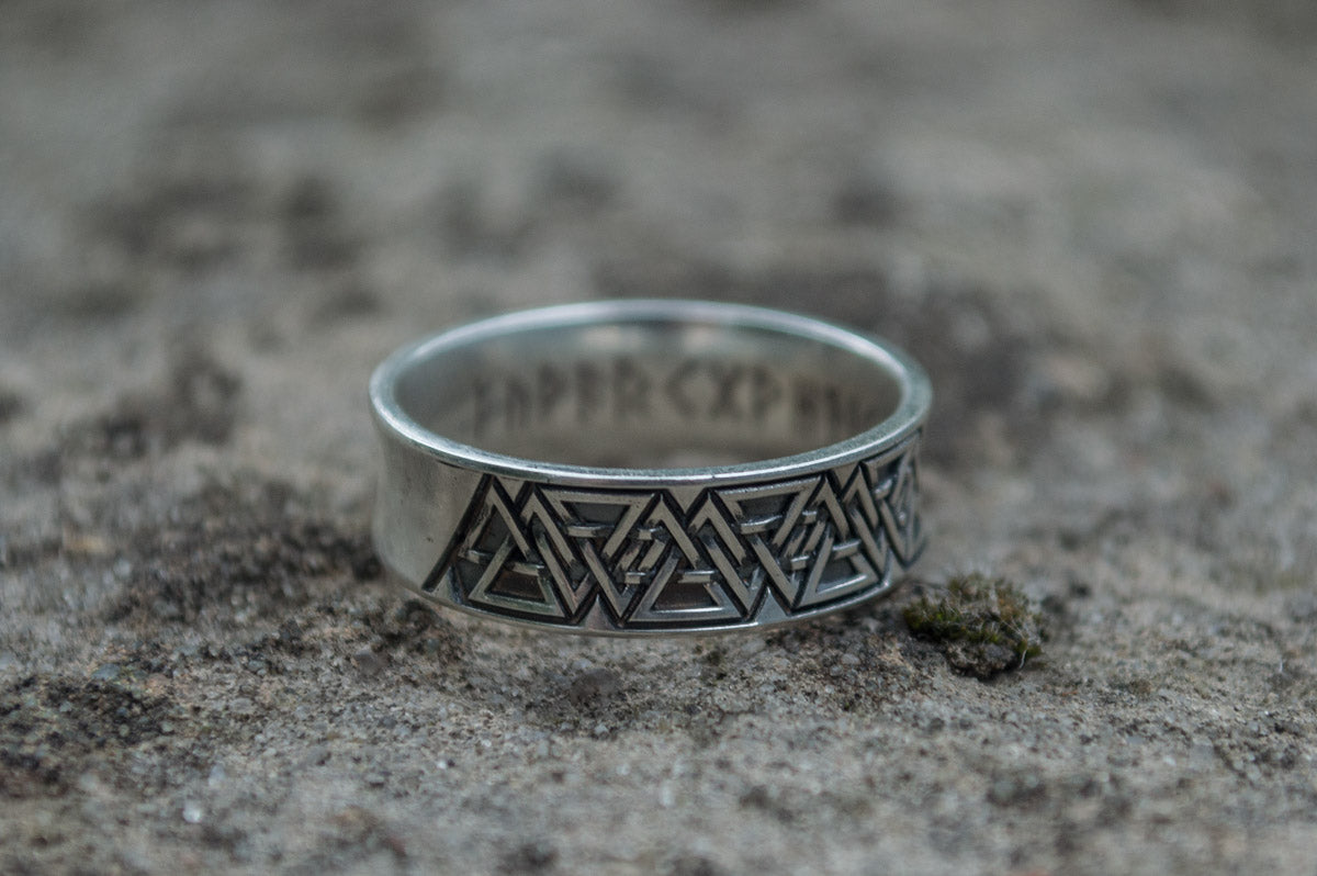 Bague Valknut Bjorn — Argent 925