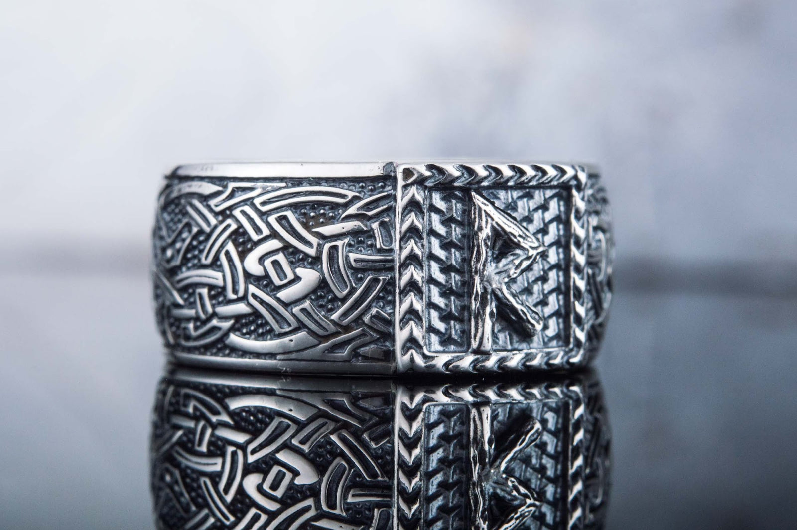 Bague Runique Ragnar — Argent 925