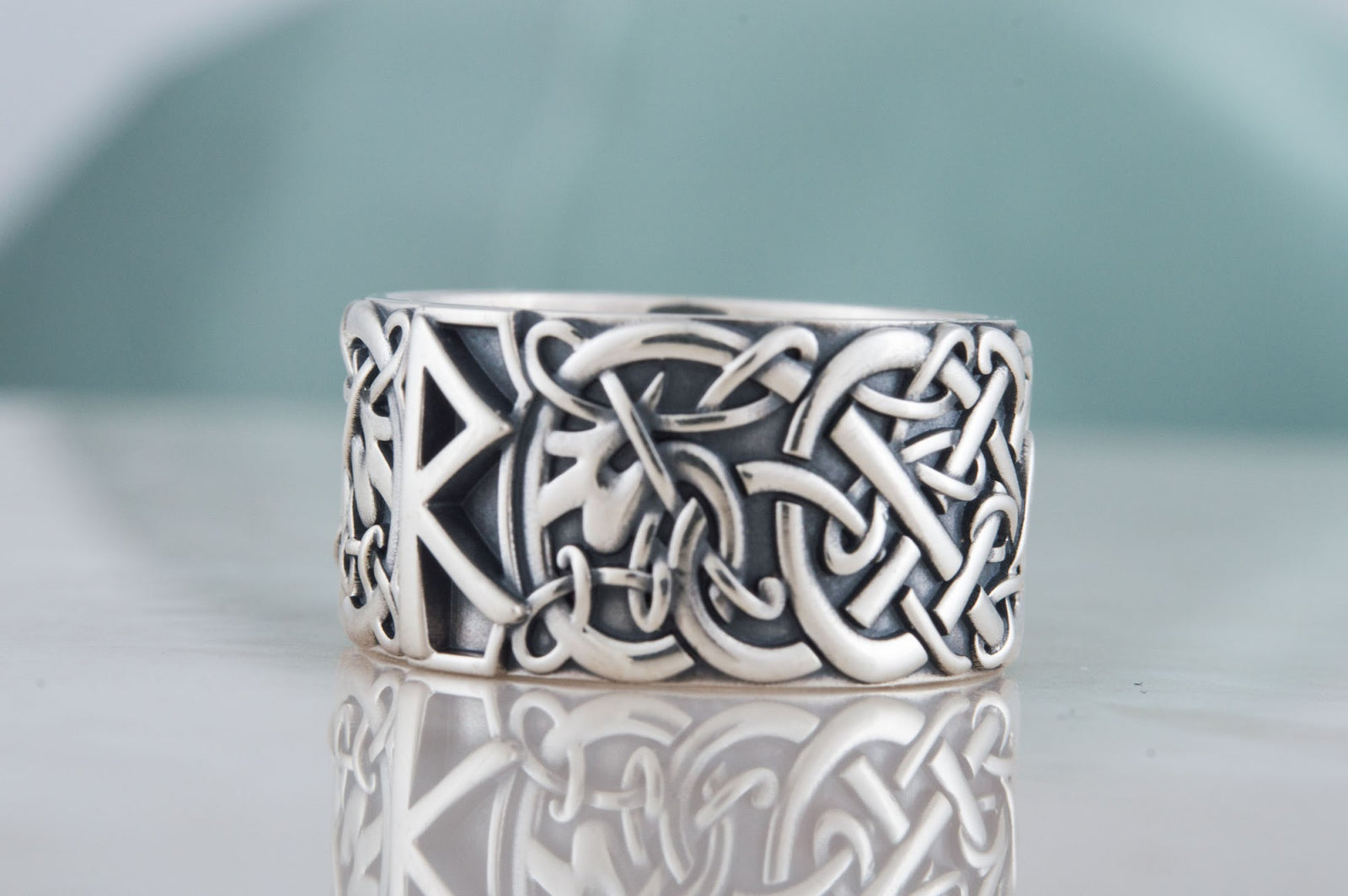 Bague Runique Leif — Argent 925