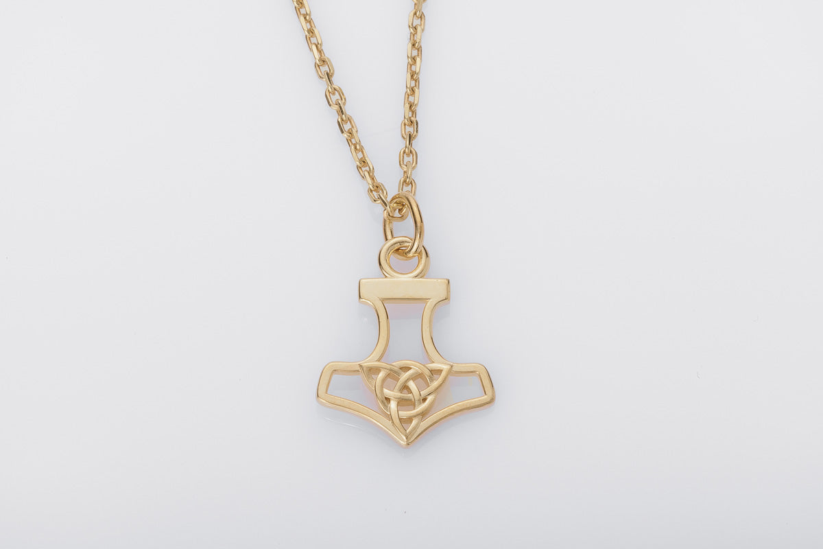Pendentif Thor et Marteau Miniature — Argent 925