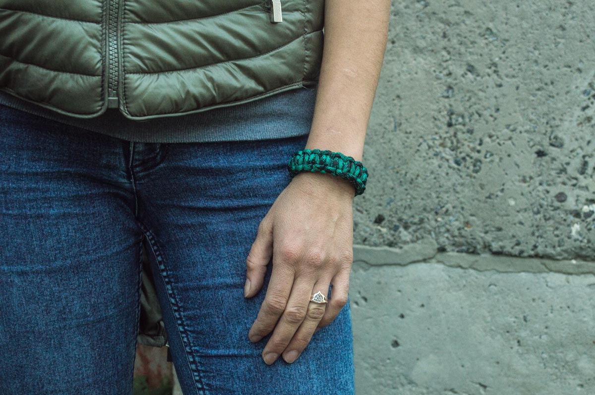 Bracelet Paracorde Bjorn — Argent 925