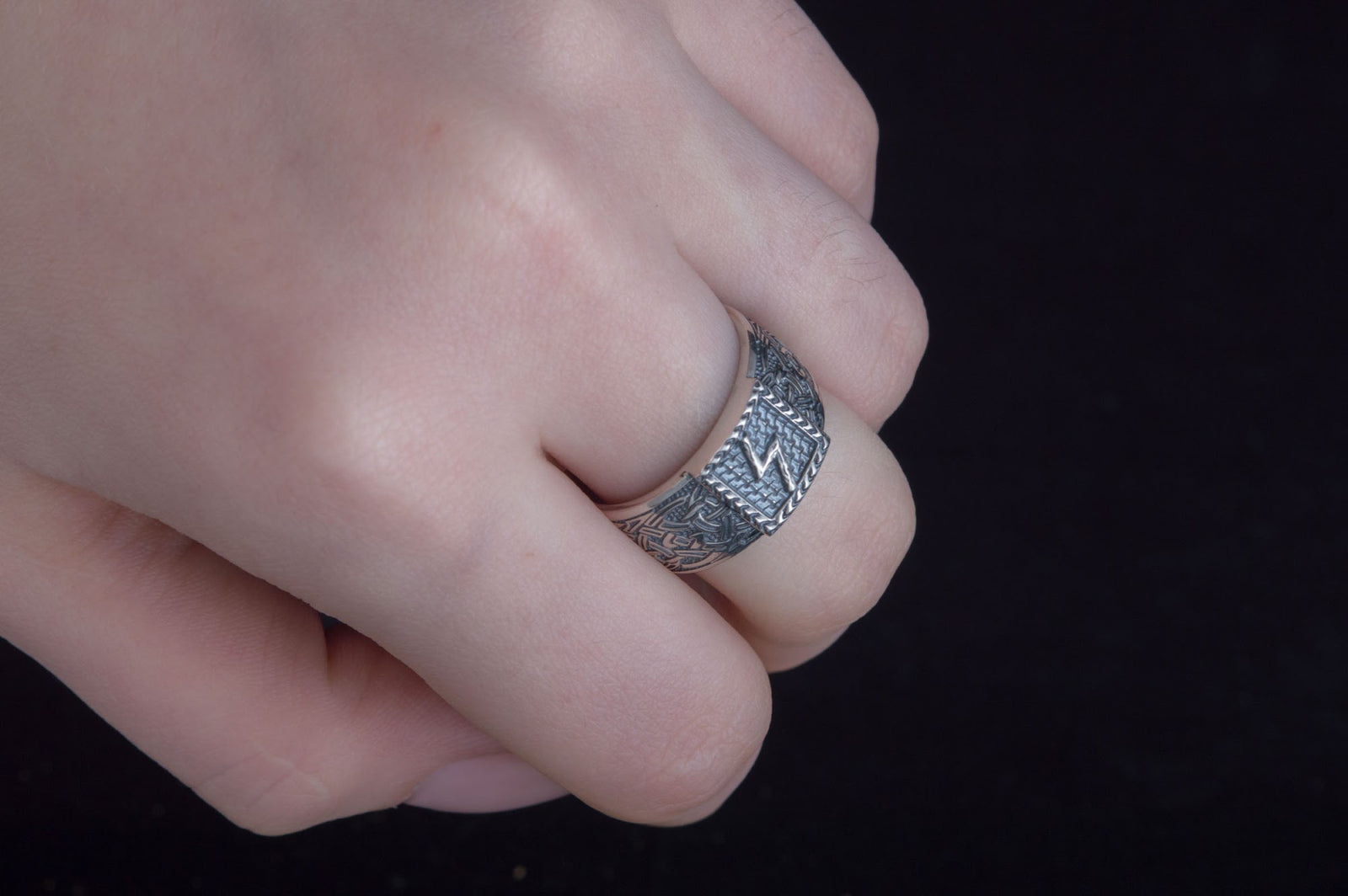 Bague Runique Ivar — Argent 925
