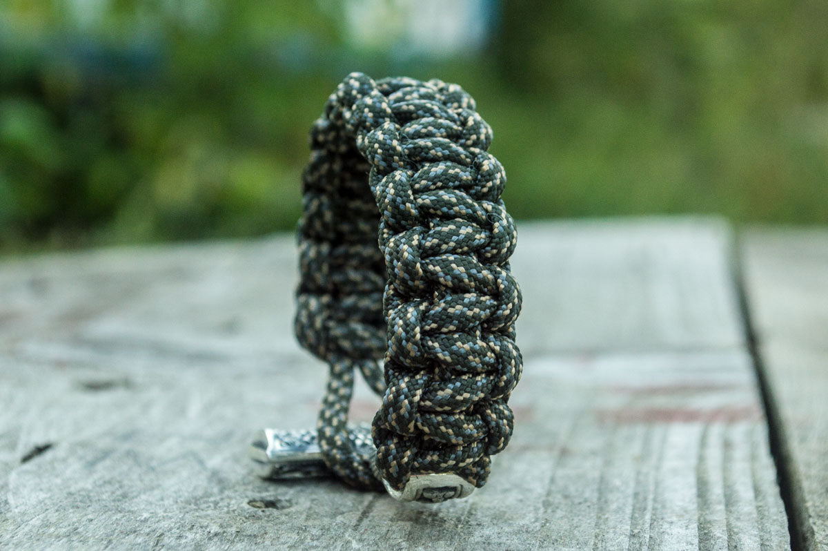 Bracelet Paracorde Marteau de Thor Torvald — Argent 925