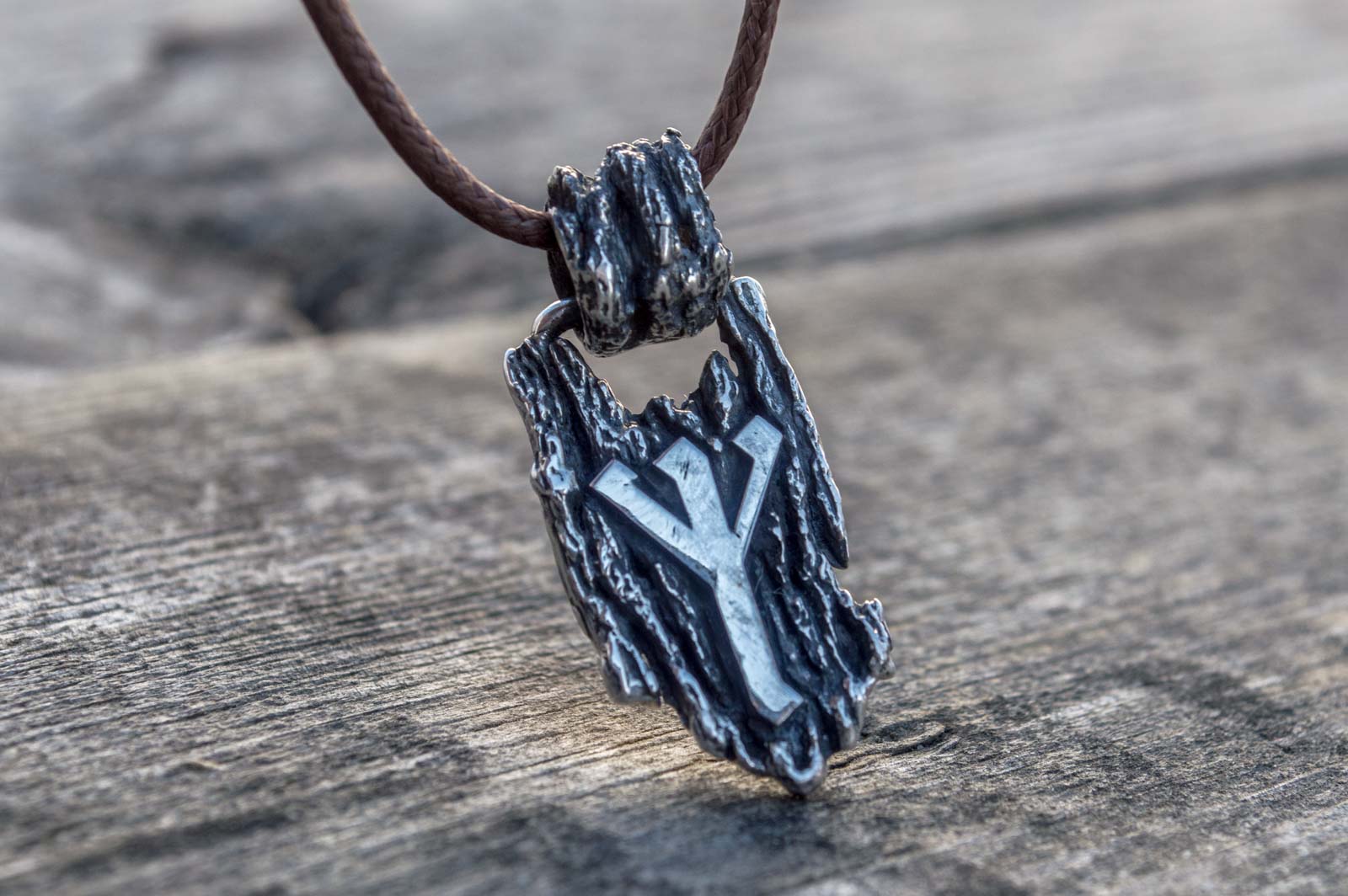 Pendentif Rune Runique — Argent 925