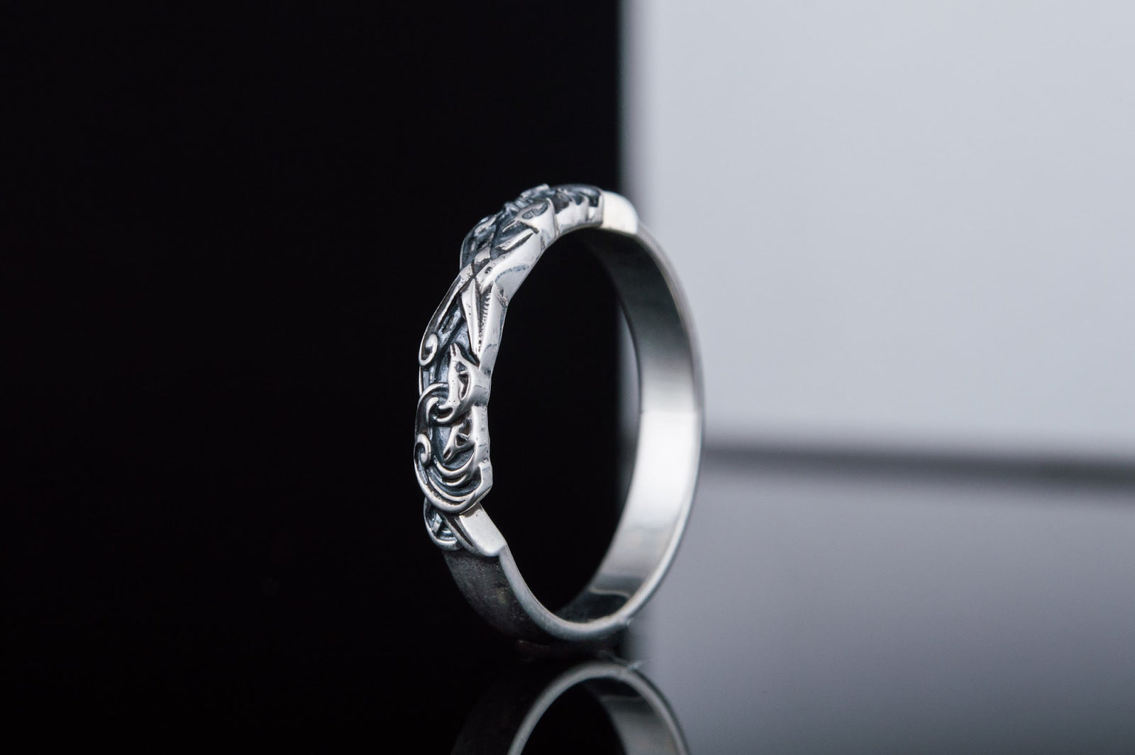 Bague Ornement Fine — Argent 925