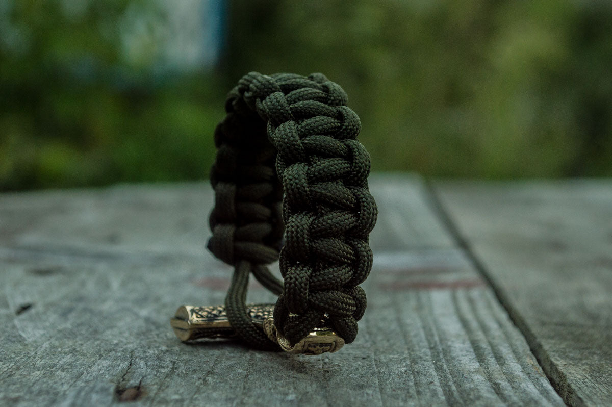 Bracelet Paracorde Marteau de Thor Bjorn — Bronze