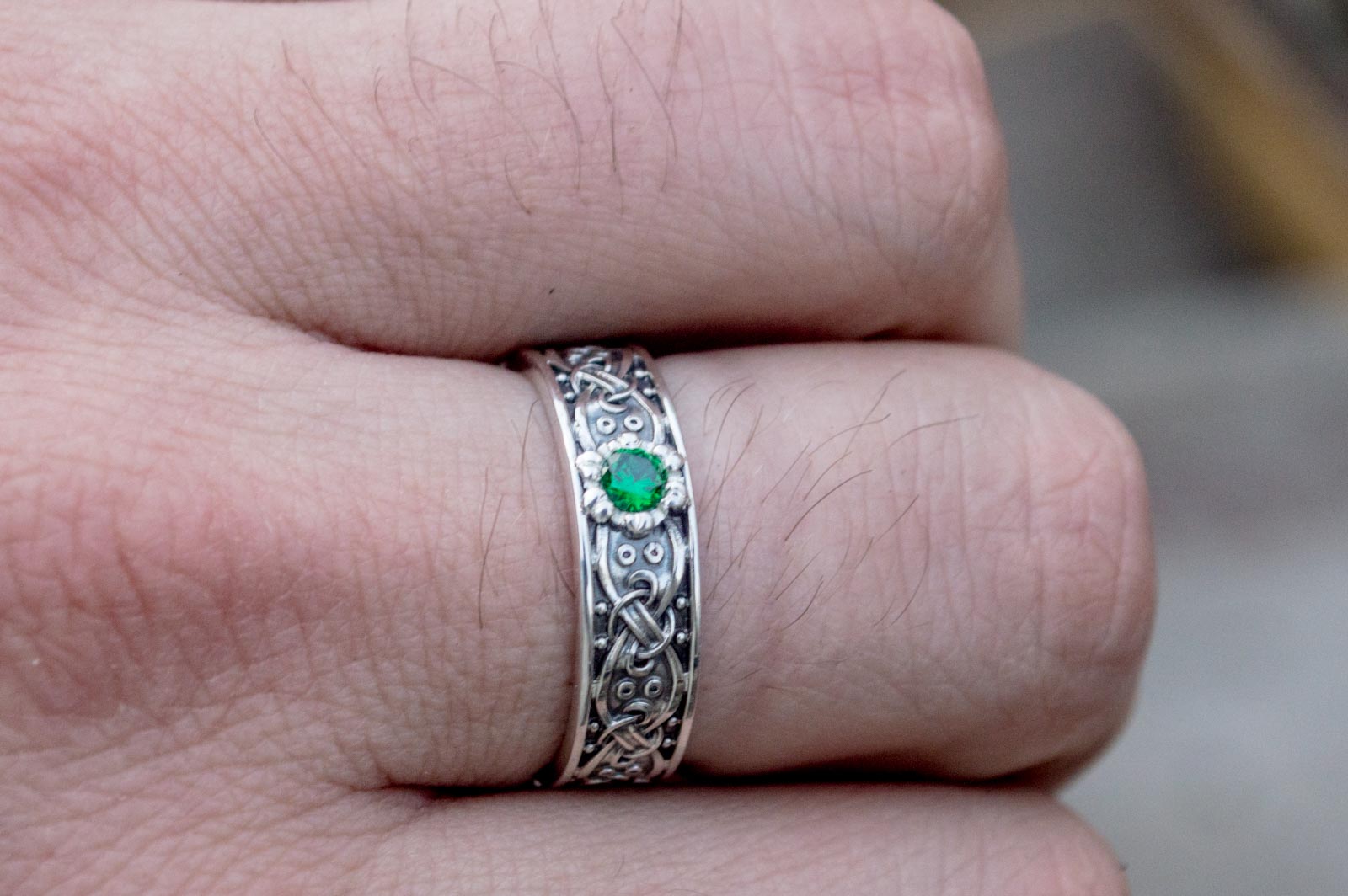 Bague Anneau Viking Leif — Argent 925