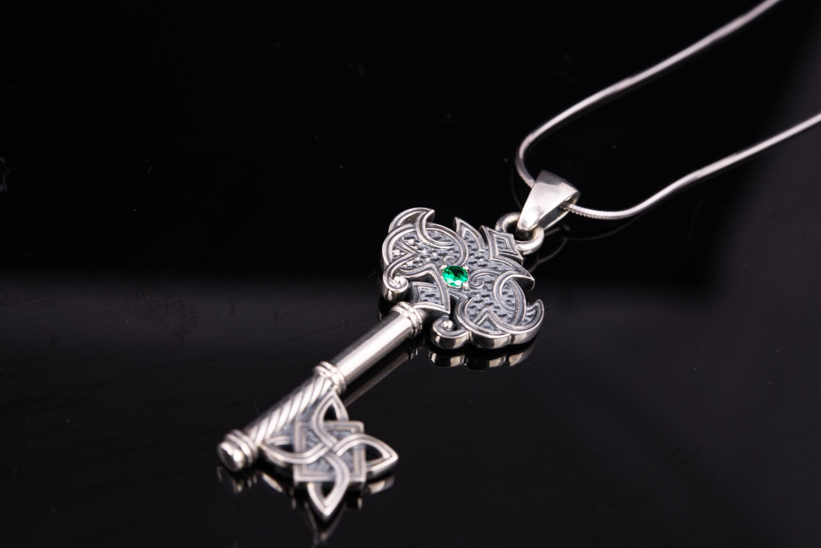 Pendentif Clé Bergthor — Argent 925