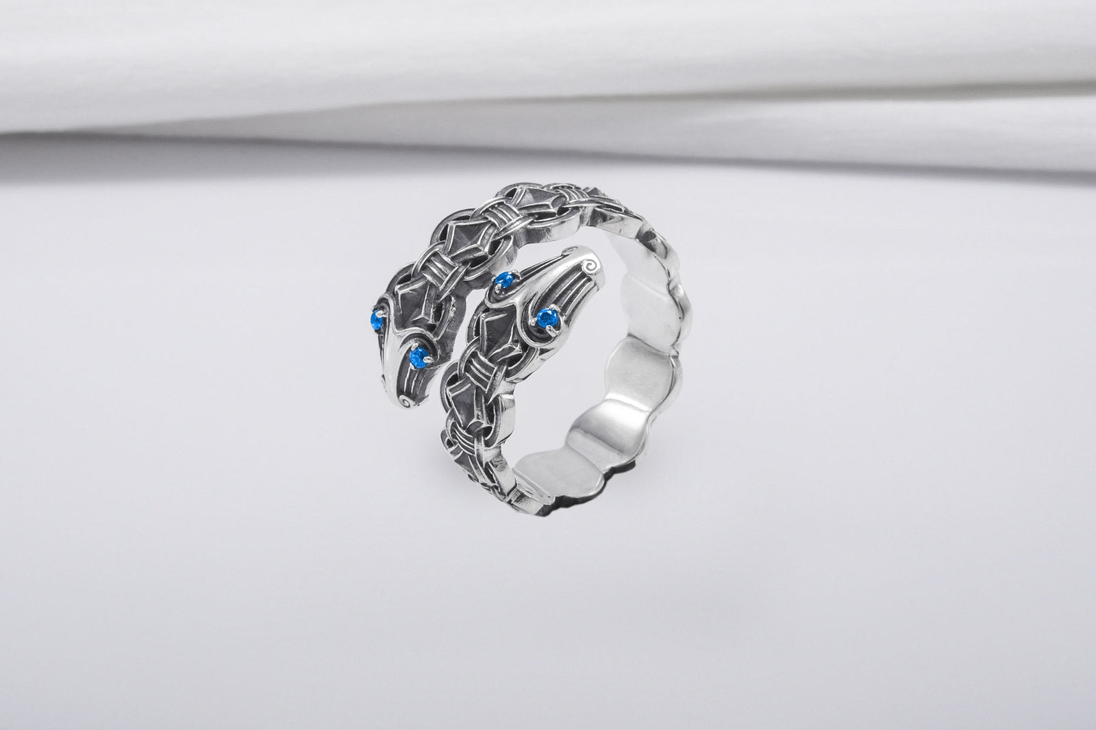 Bague Viking Serpent — Argent 925