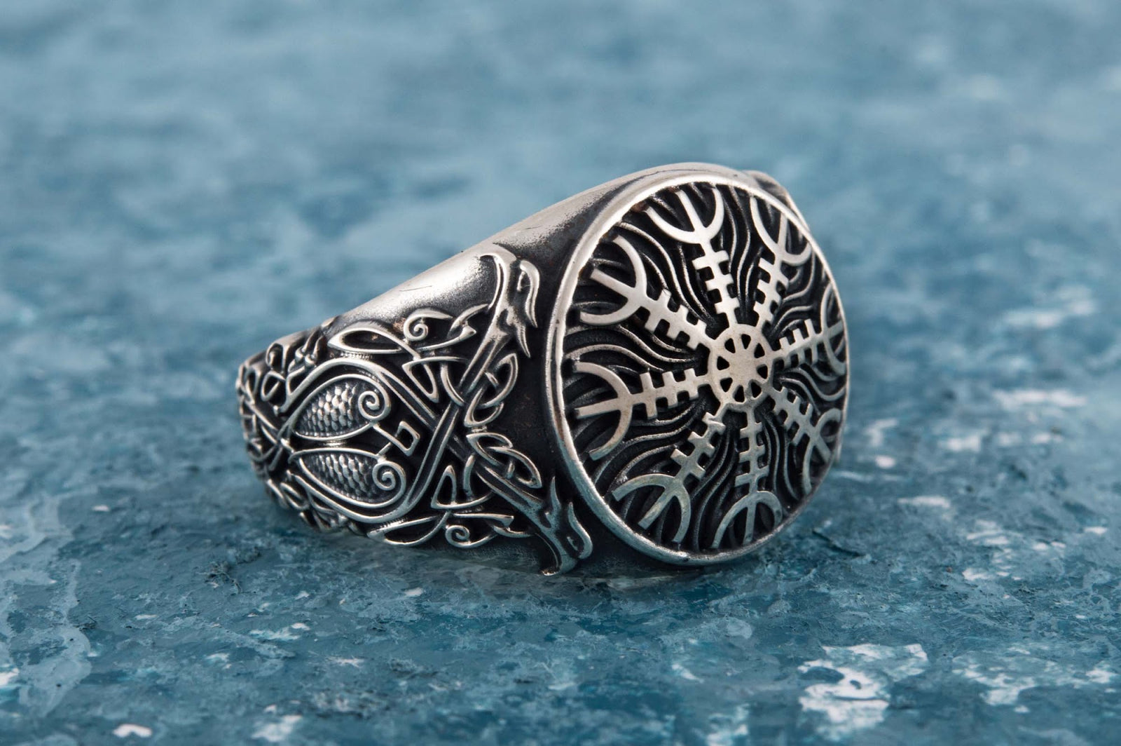 Bague Aegishjalmur et Ornement Ivar — Argent 925
