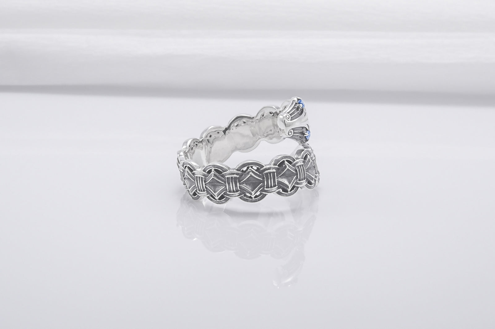 Bague Viking Serpent — Argent 925