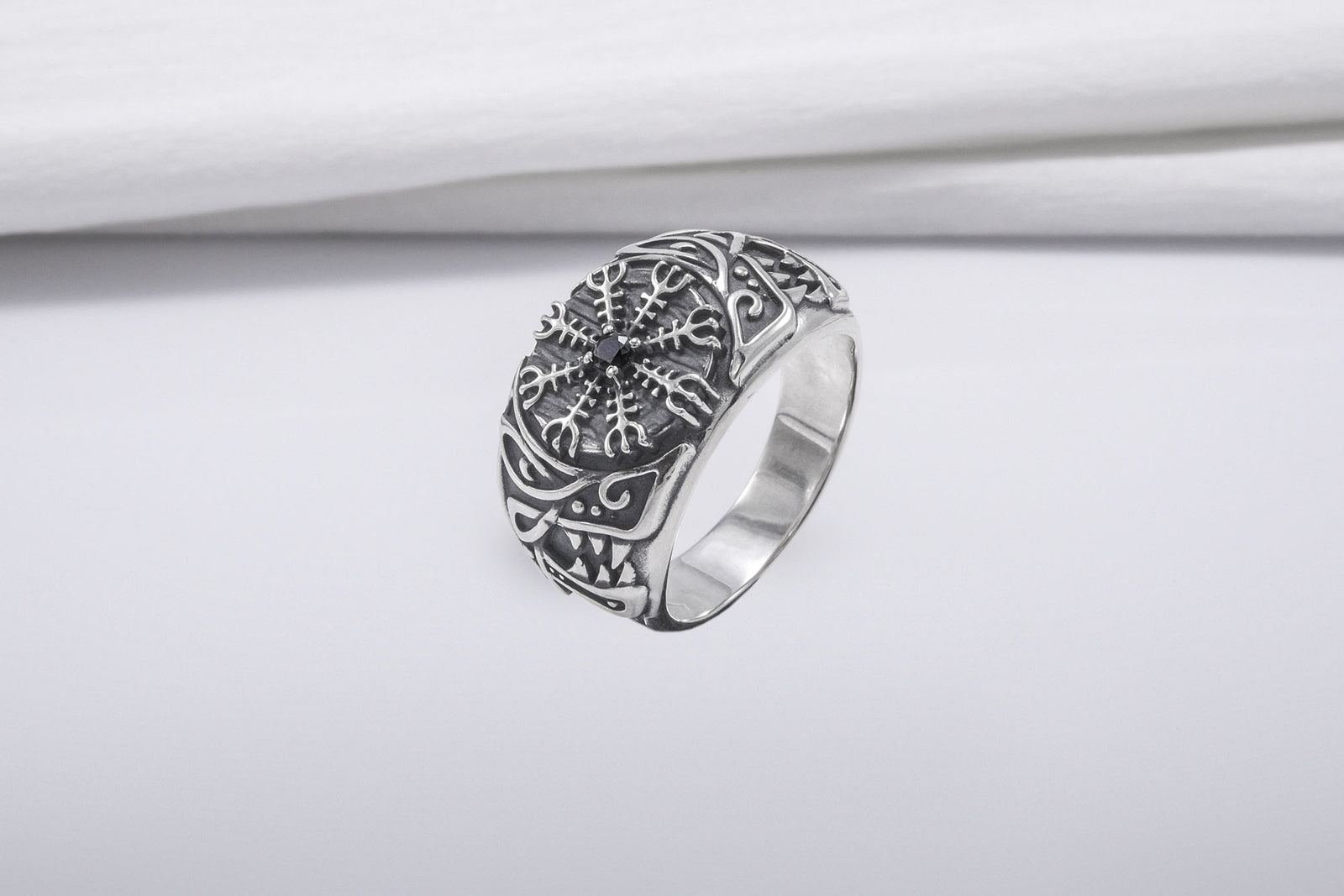 Bague Chevalière Viking Egil — Argent 925