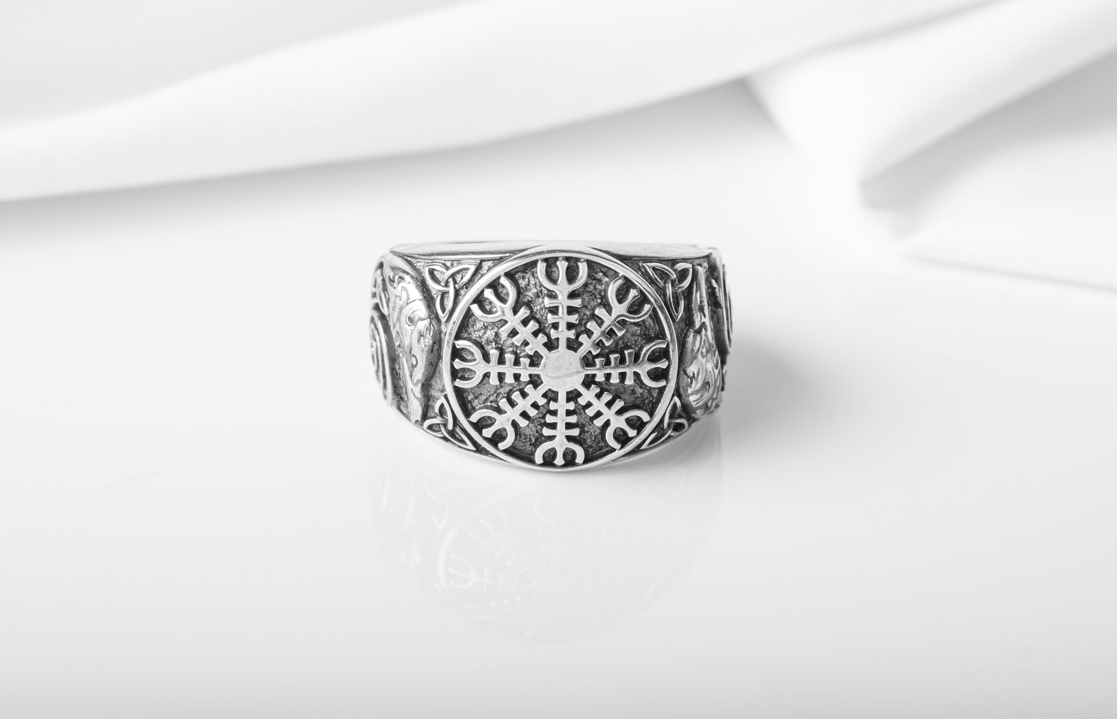 Bague Chevalière Viking Harald — Argent 925