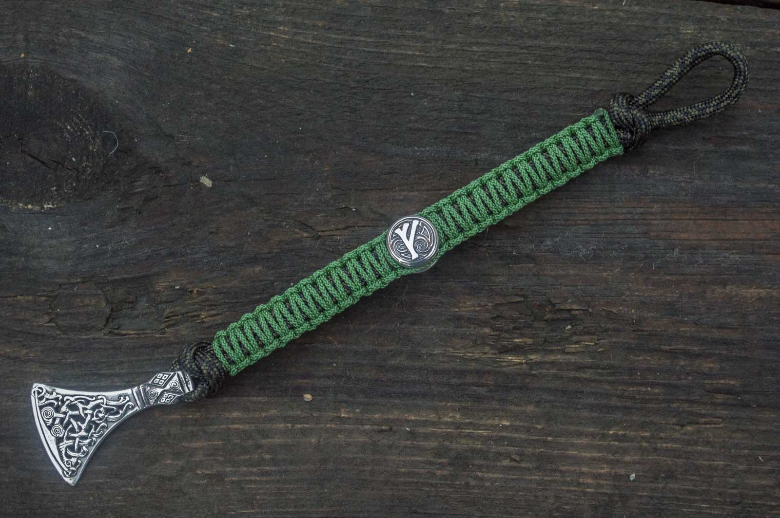Bracelet Paracorde Médaillon Leif — Argent 925