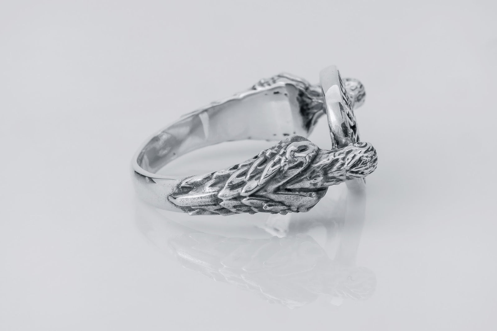 Bague Vegvisir et Hugin — Argent 925
