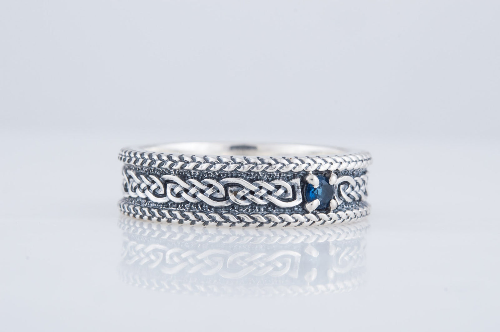 Bague Ornement sertie de pierres Ragnar — Argent 925