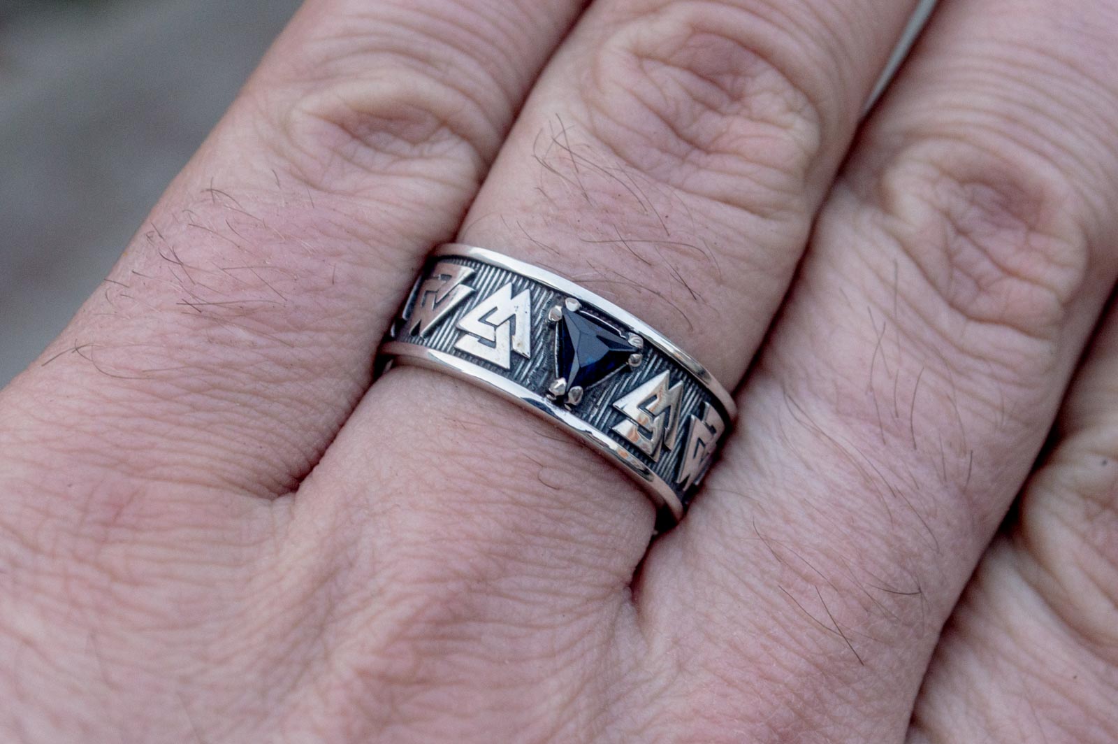 Bague Anneau Viking Bjorn — Argent 925