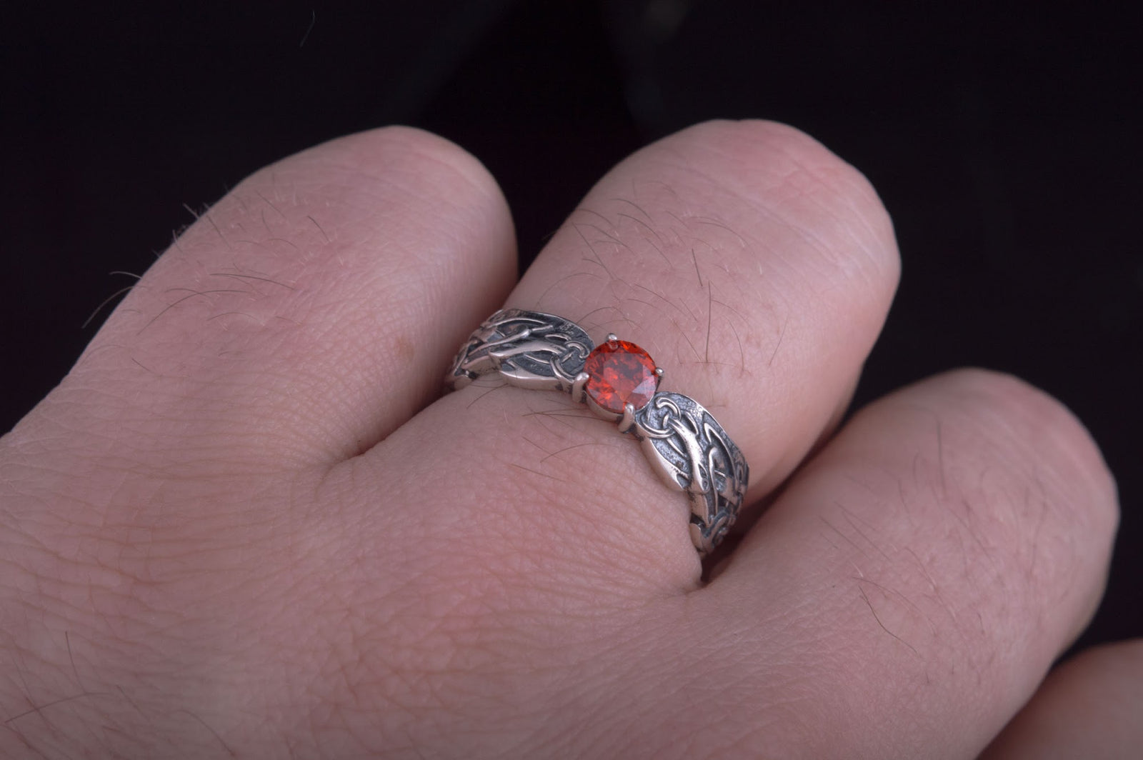 Bague Ornement Leif — Argent 925