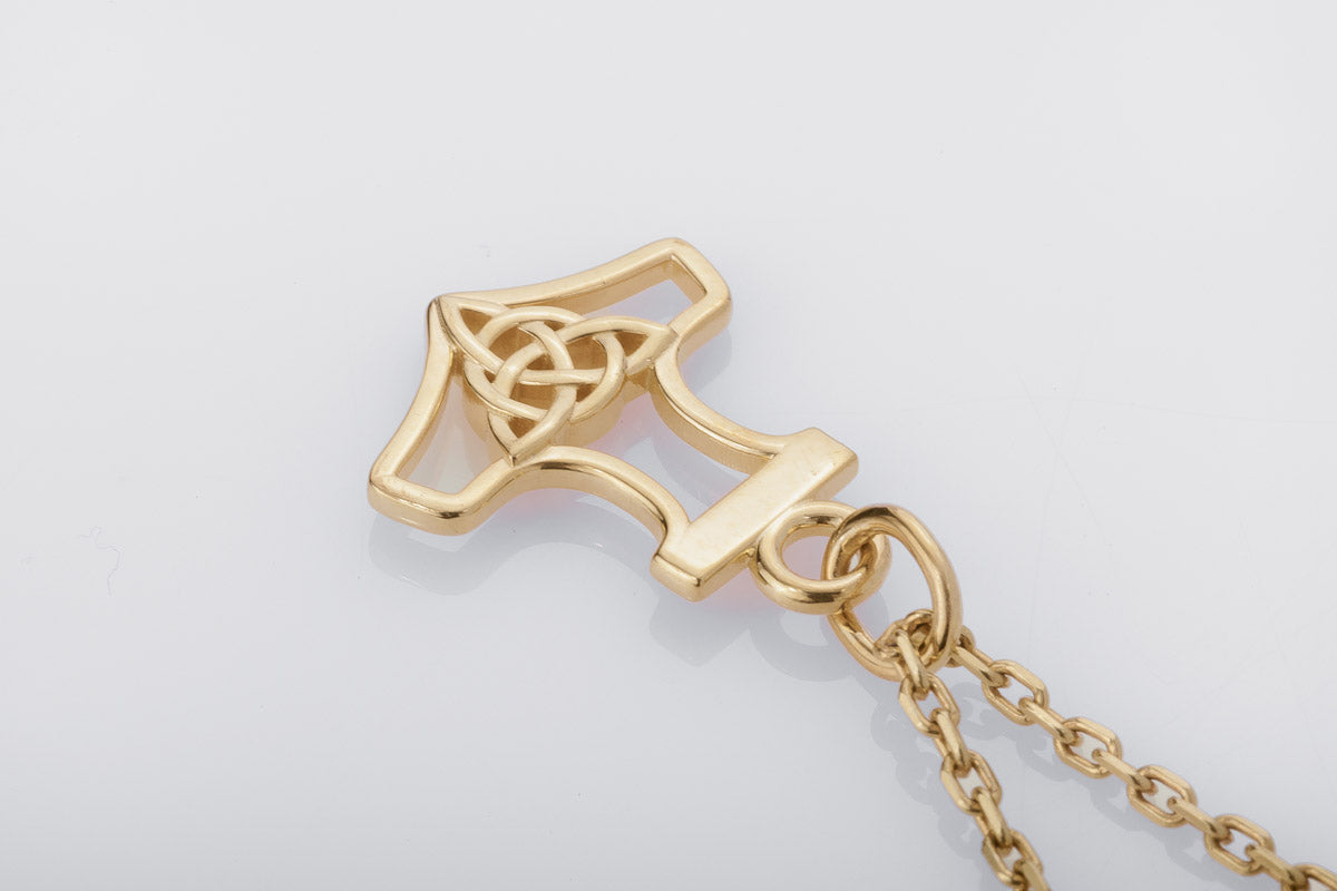 Pendentif Thor et Marteau Miniature — Argent 925