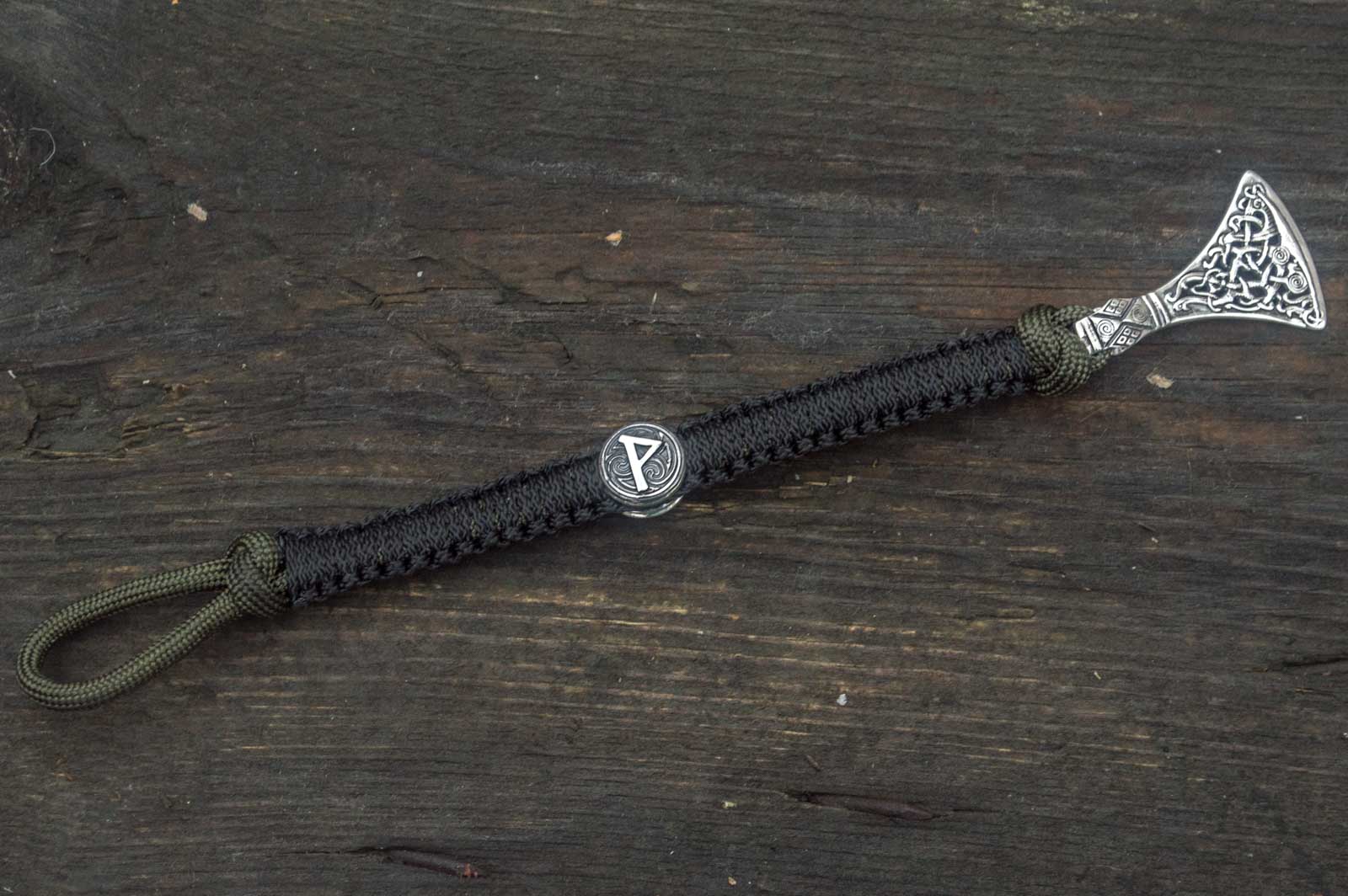 Bracelet Paracorde Médaillon Erik — Argent 925