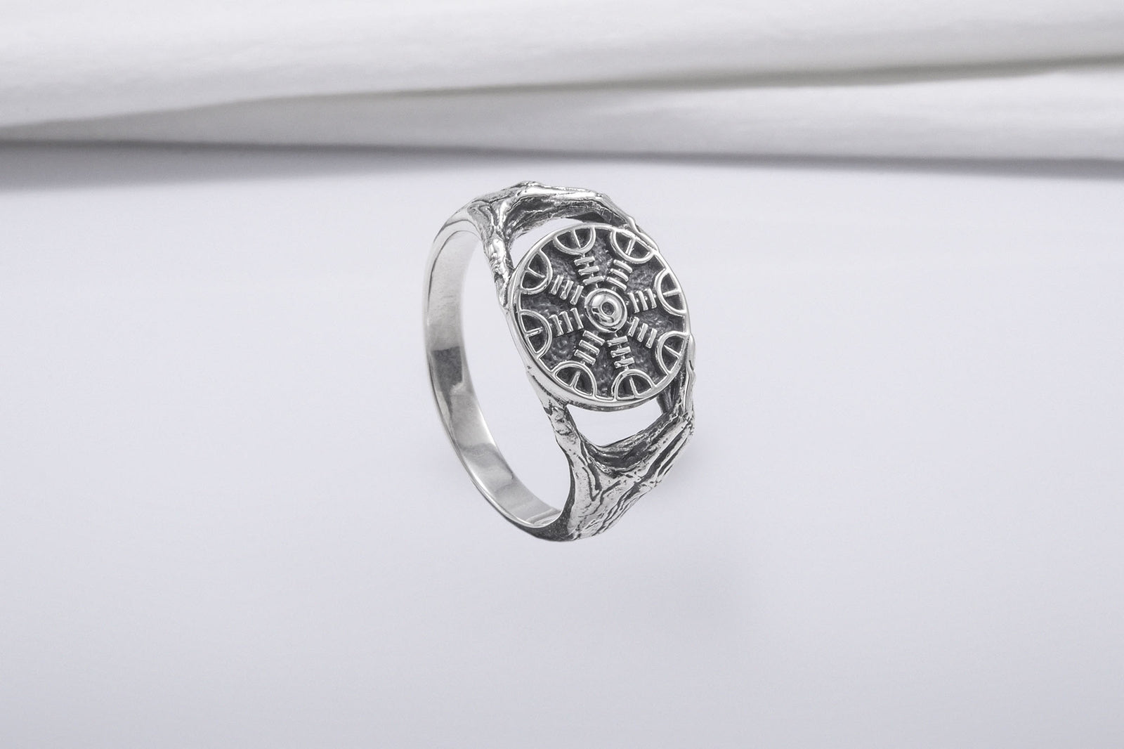 Bague Minimaliste Aegishjalmur — Argent 925