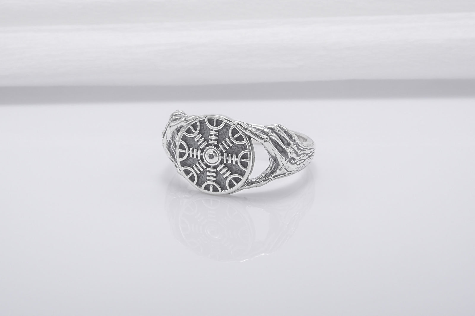 Bague Minimaliste Aegishjalmur — Argent 925