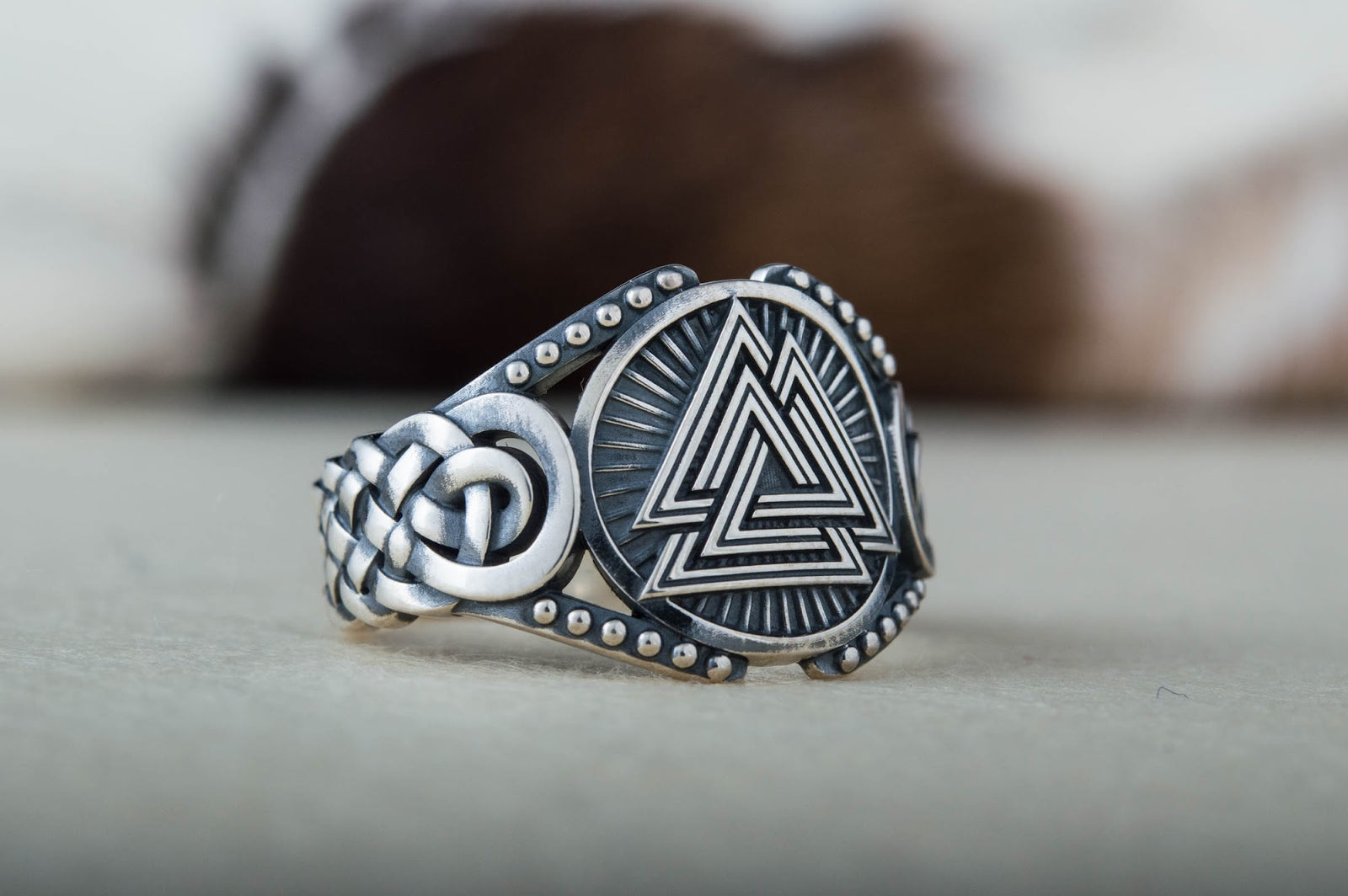 Bague Chevalière Viking Rurik — Argent 925