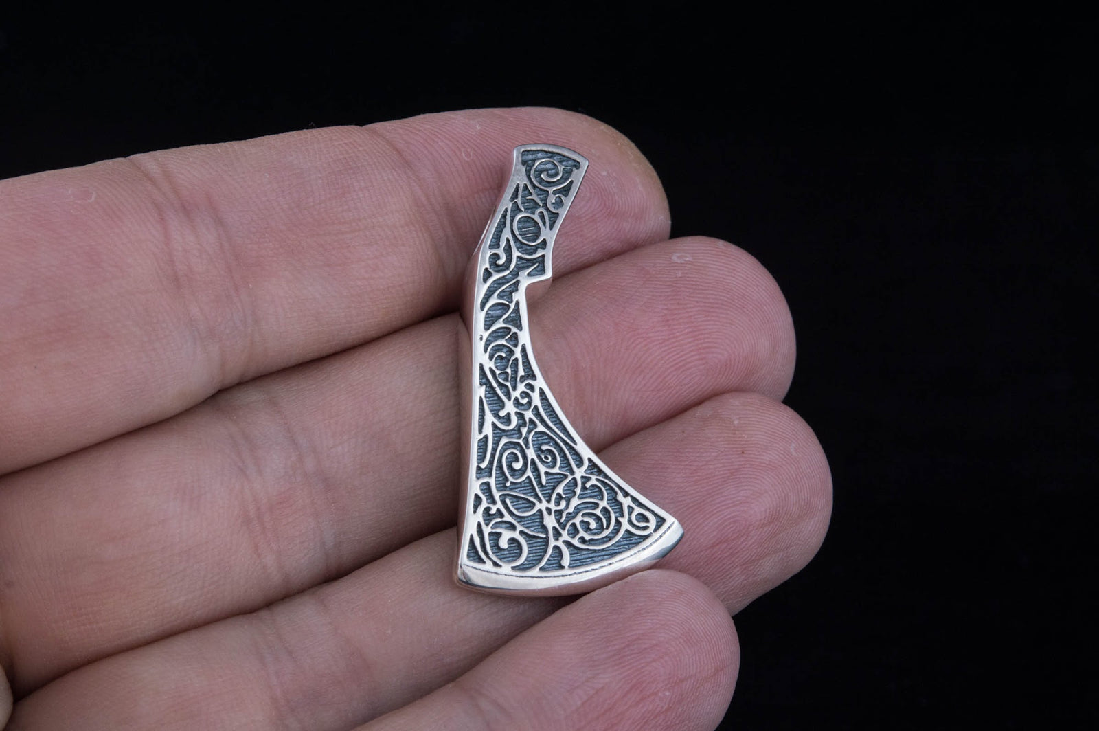 Pendentif Hache et Ornement Mokosh — Argent 925