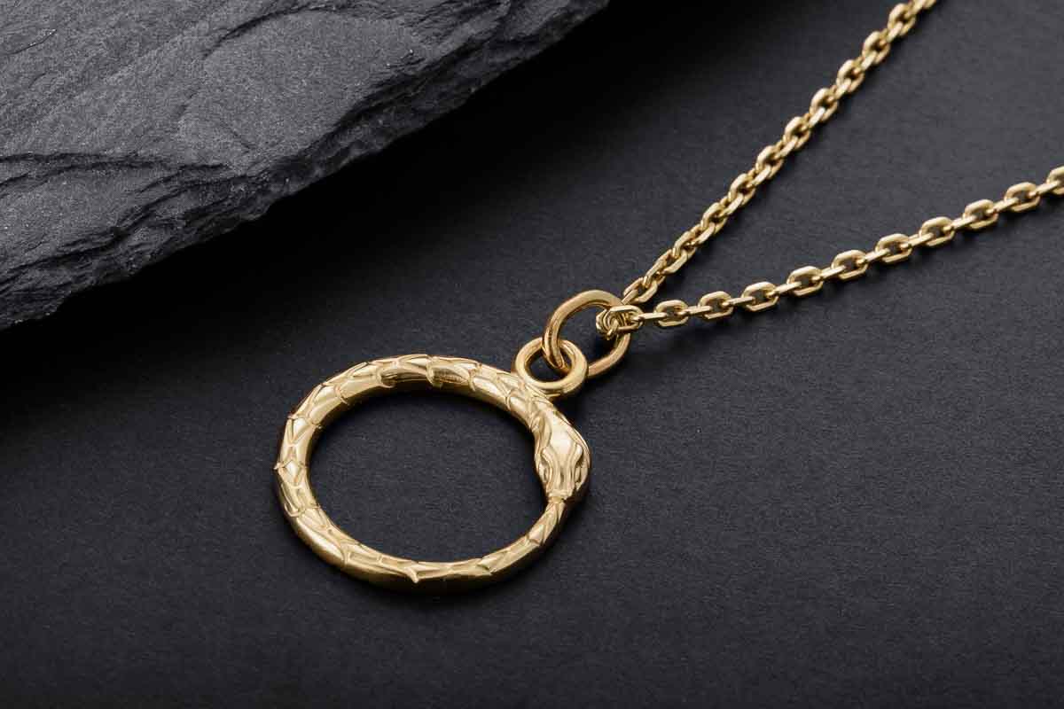 Pendentif Ouroboros Miniature — Argent 925