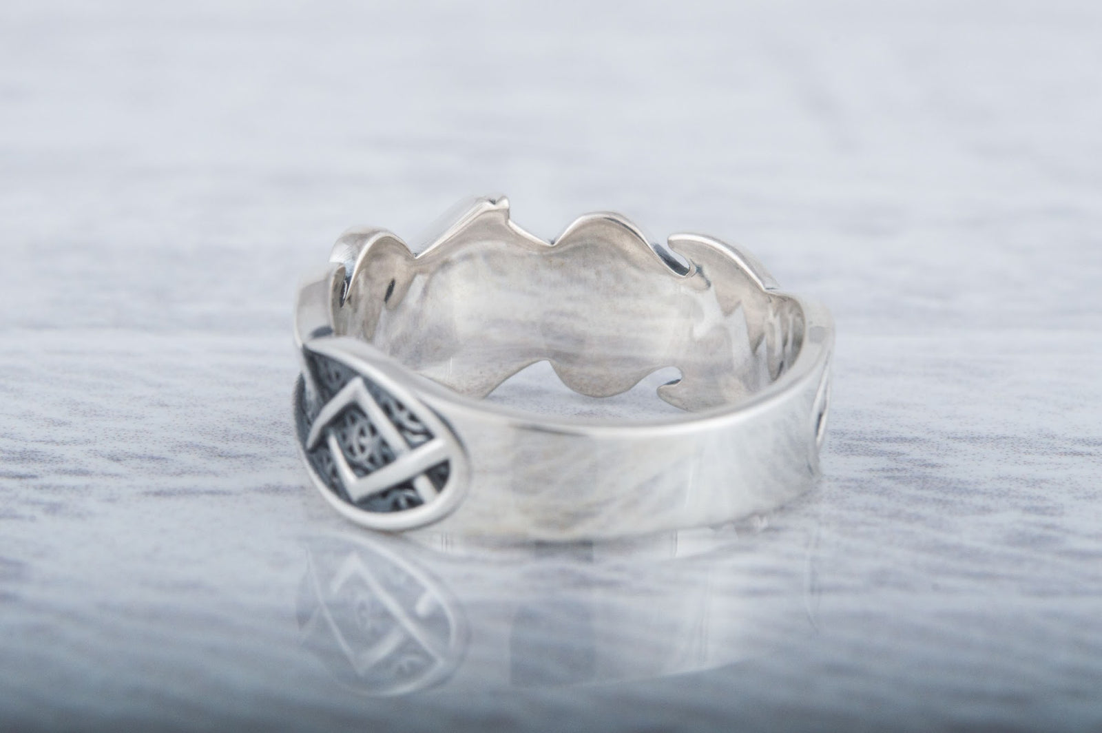 Bague Rune et Ornement Runique — Argent 925