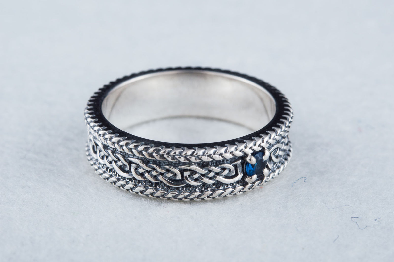 Bague Ornement sertie de pierres Ragnar — Argent 925