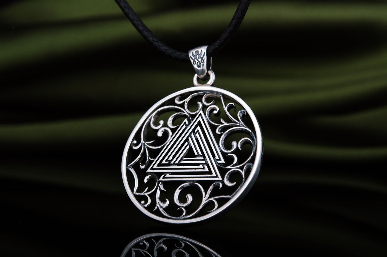 Pendentif Valknut Viking — Argent 925