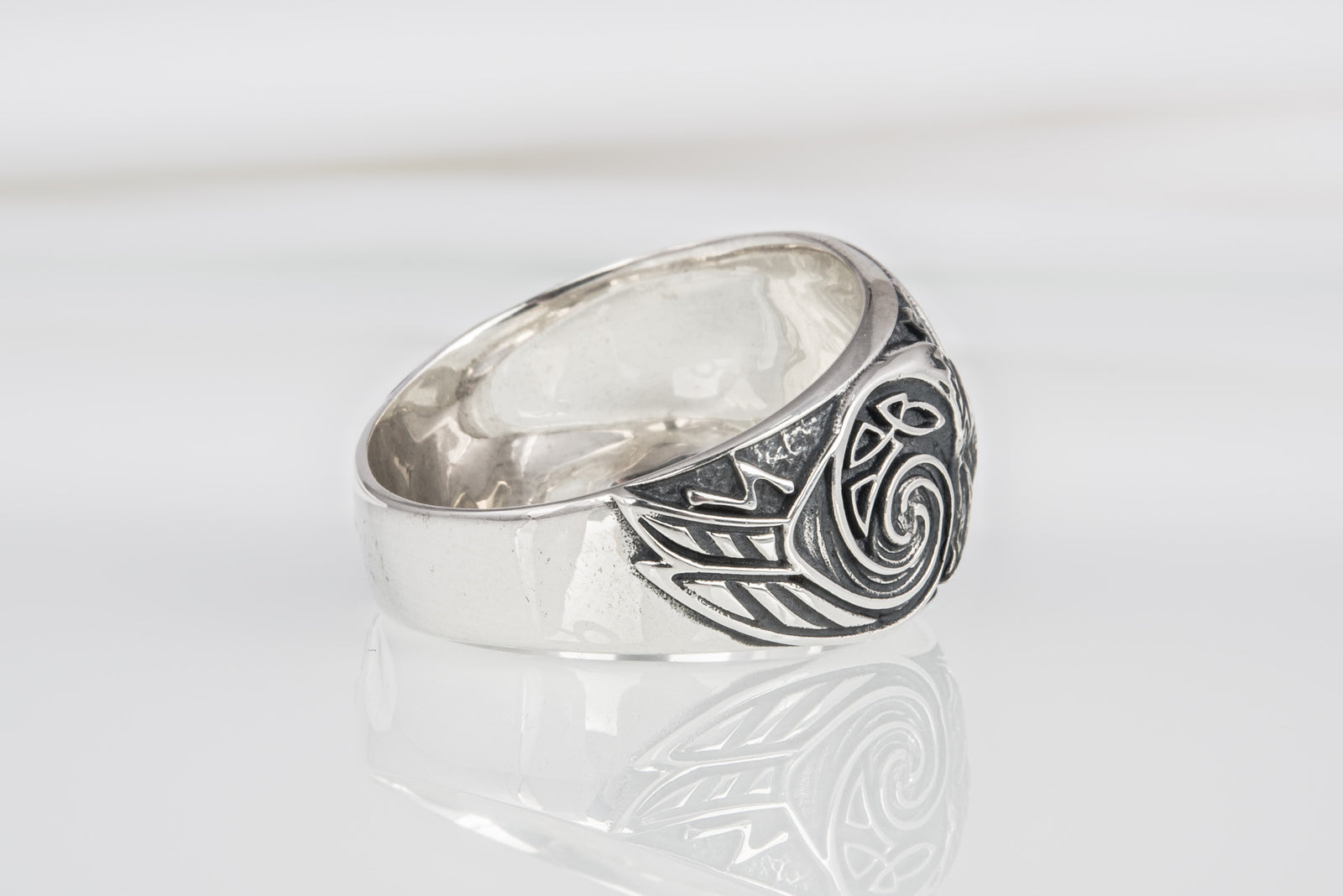 Bague Viking Drakkar — Argent 925