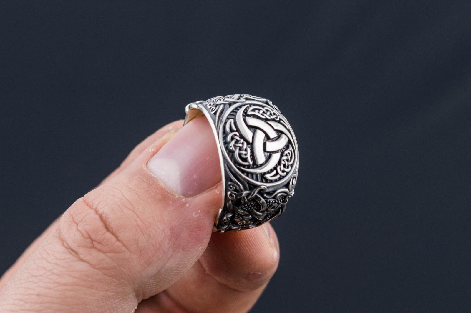 Bague Viking Style Mammen — Argent 925