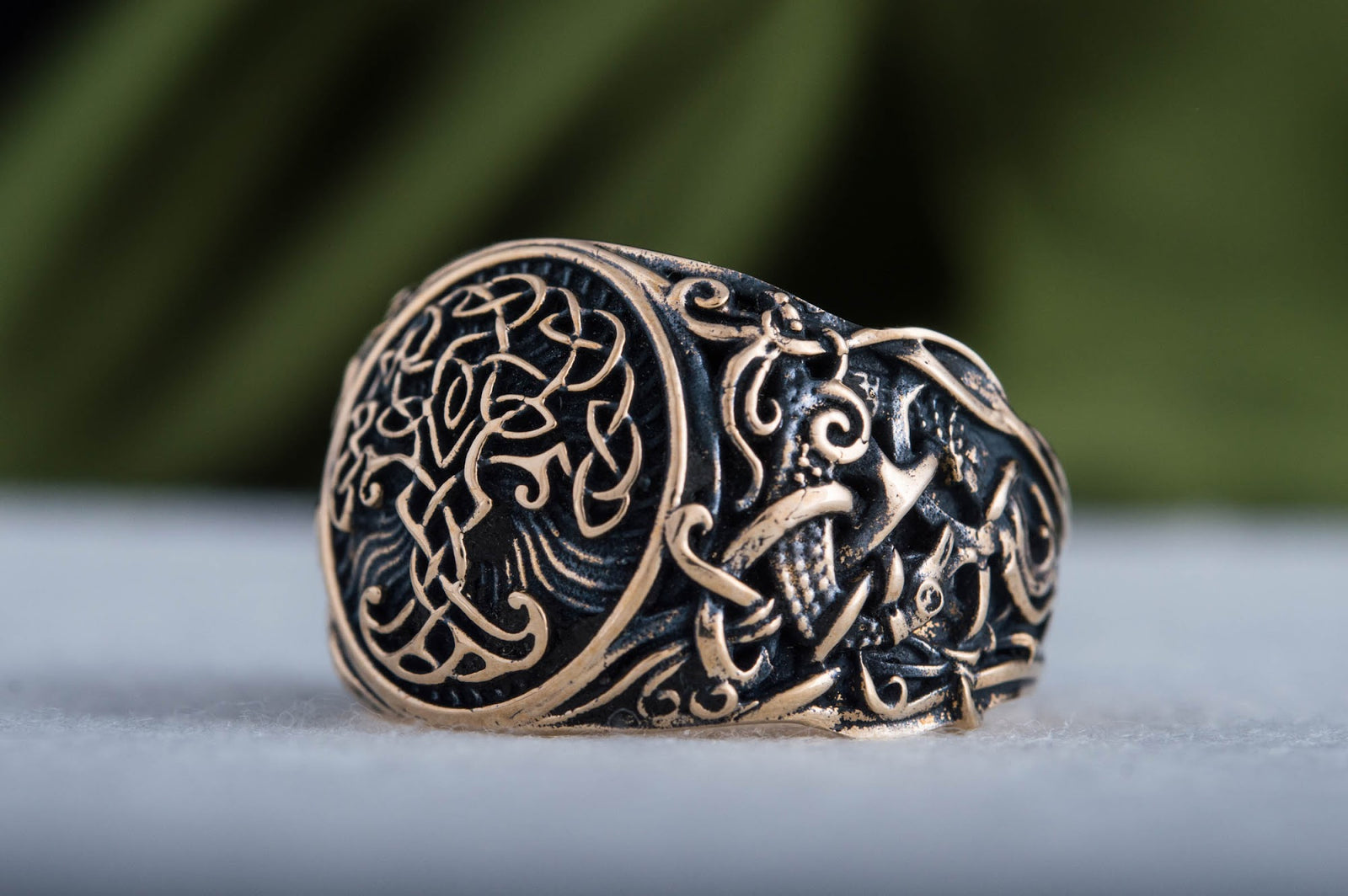 Bague Yggdrasil et Style Mammen — Bronze