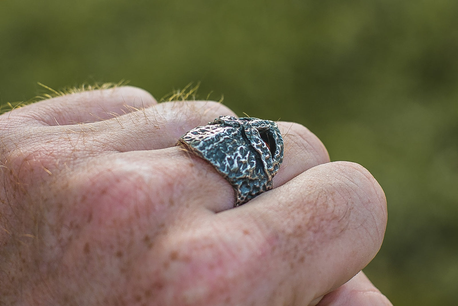 Bague Viking Casque — Argent 925