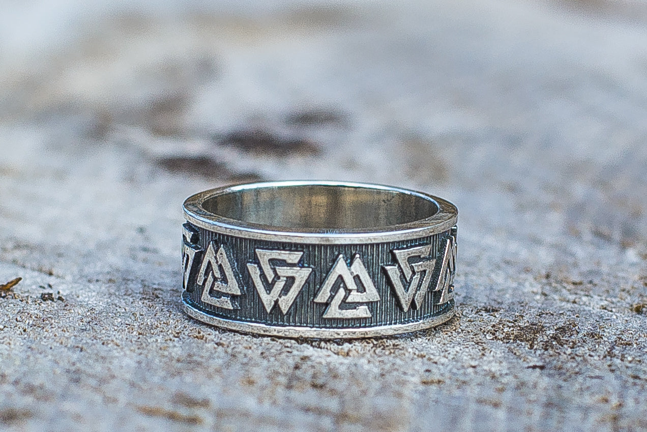 Bague Valknut Anneau — Argent 925
