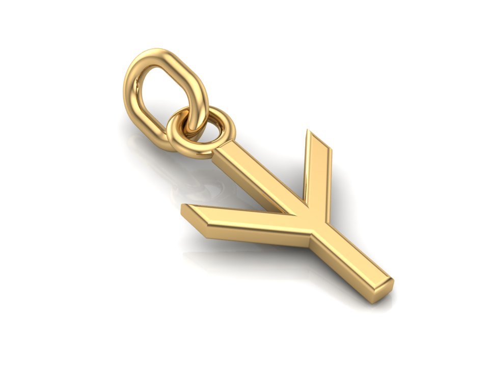 Pendentif Algiz et Rune Petit Modèle — Argent 925