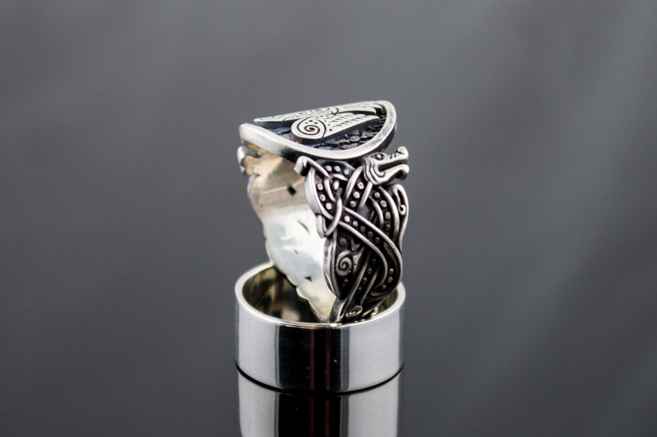 Bague Chevalière Viking Hakon — Argent 925