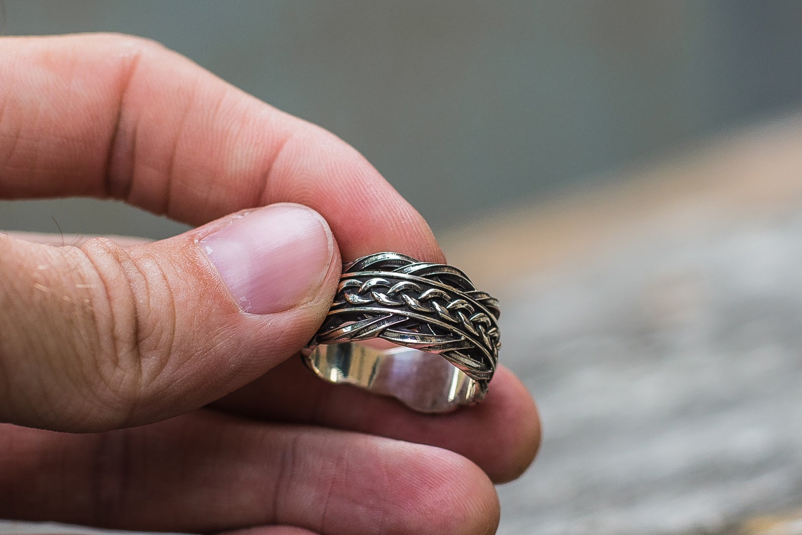Bague Anneau Viking Ivar — Argent 925