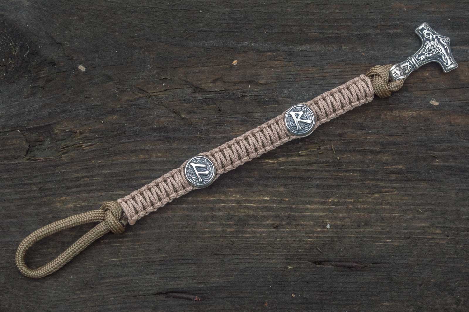 Bracelet Paracorde Marteau de Thor Egil — Argent 925