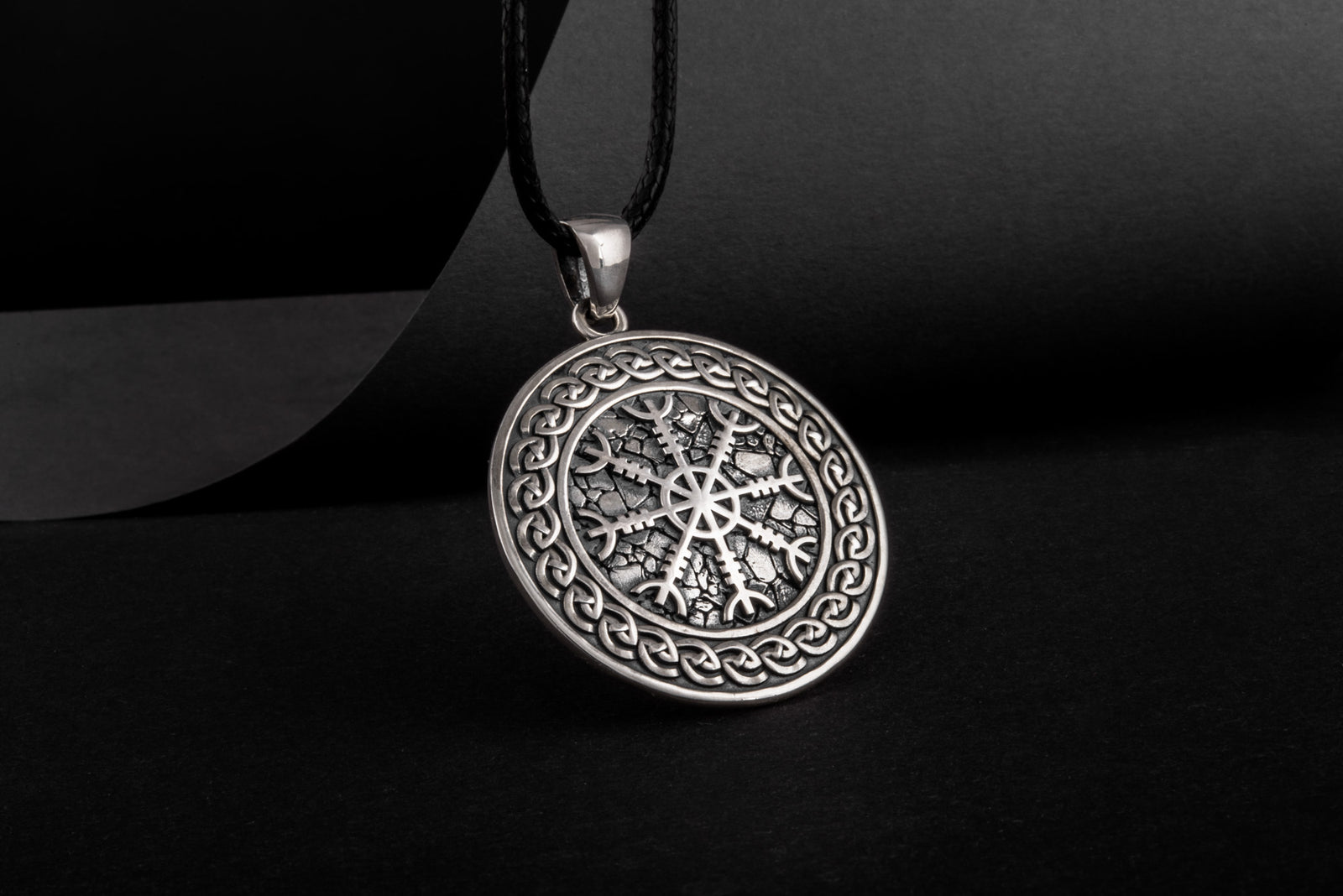 Pendentif Aegishjalmur et Ornement — Argent 925